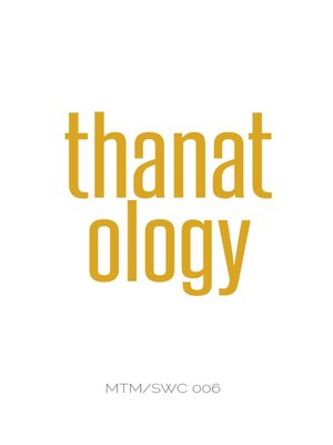cover image of Thanatology